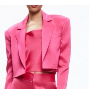 Beautiful satin crop blazer